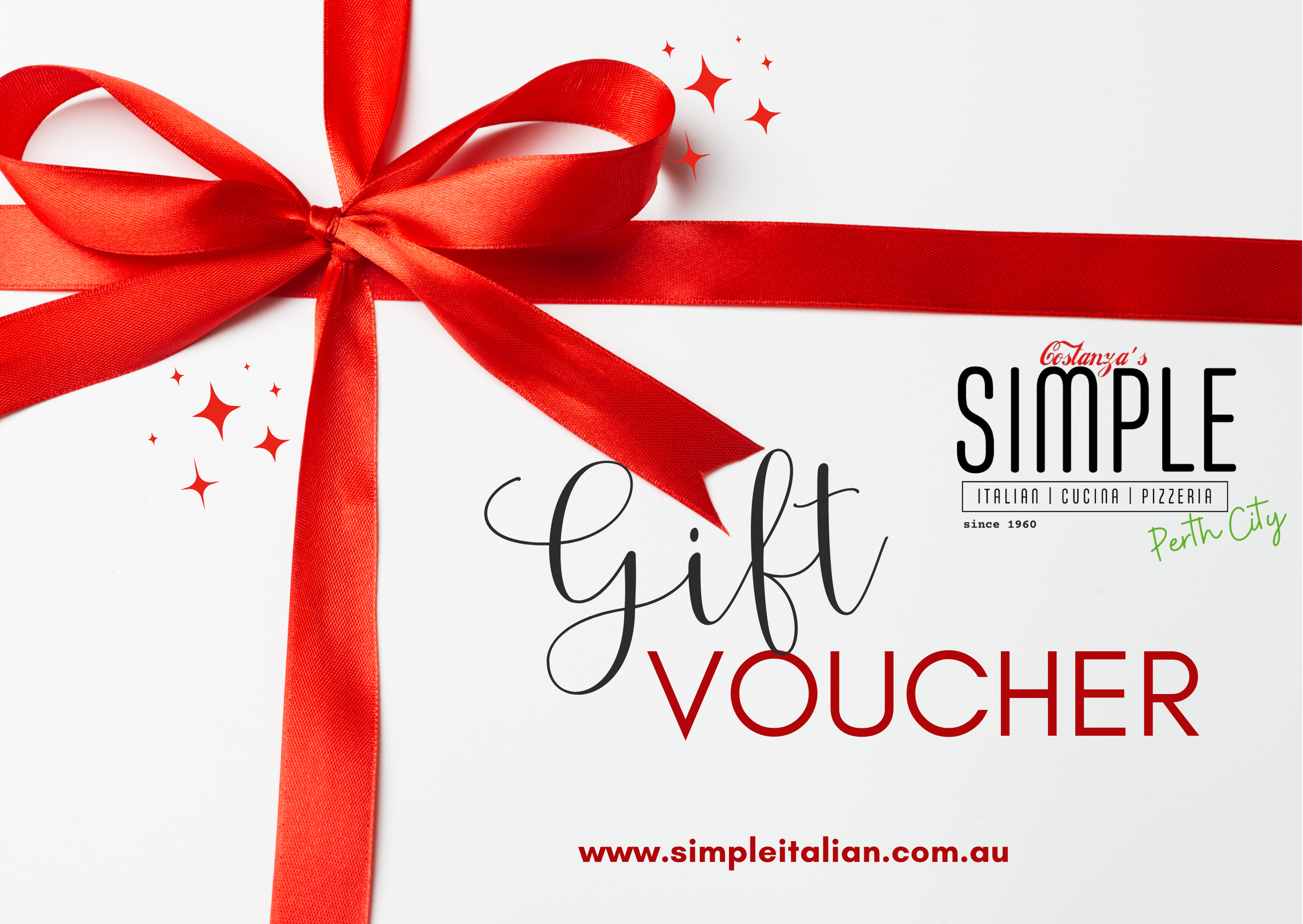 Red and White Elegant Gift Voucher Card (2)